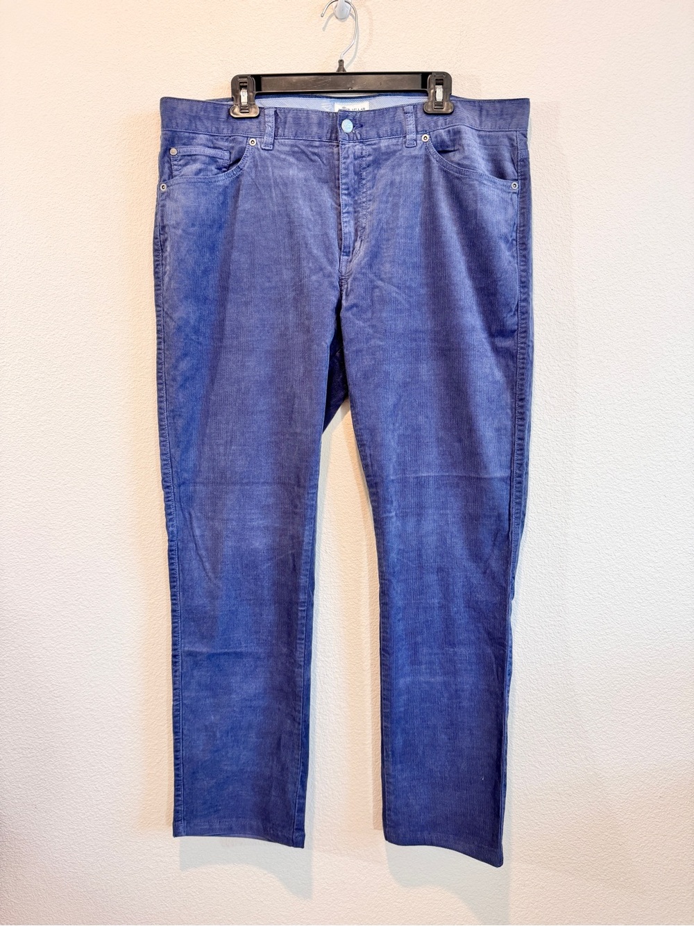 Peter Millar Corduroy Pants 38 Blue Stretch Straight Leg Preppy Old Money L J76